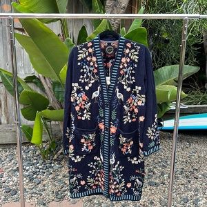 Johnny Was Brooke Cardigan (Navy)
